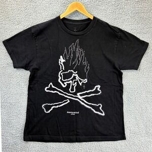 Cactus Jack Travis Scott T-Shirt Mastermind Japan Skull Mens XL Black Rhinestone